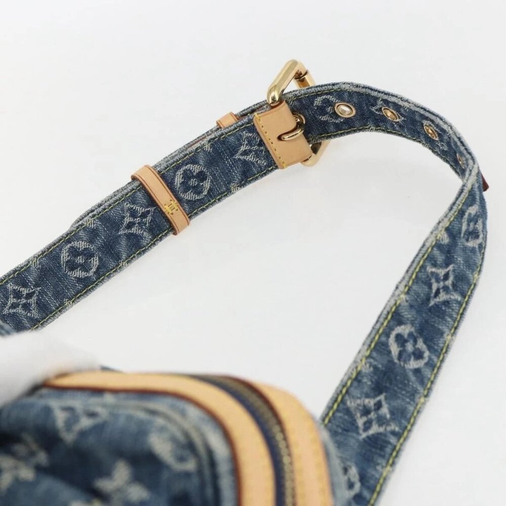 LOUIS VUITTON Monogram Denim Bum Bag Body Bag Blue M95347 LV Auth 158895SV - Picture 9 of 16